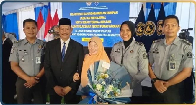 Kegiatan pelantikan dan pengambilan sumpah jabatan Kepala Unit Pelaksana Teknis Permasyarakatan di DITJENPAS Jawa Tengah